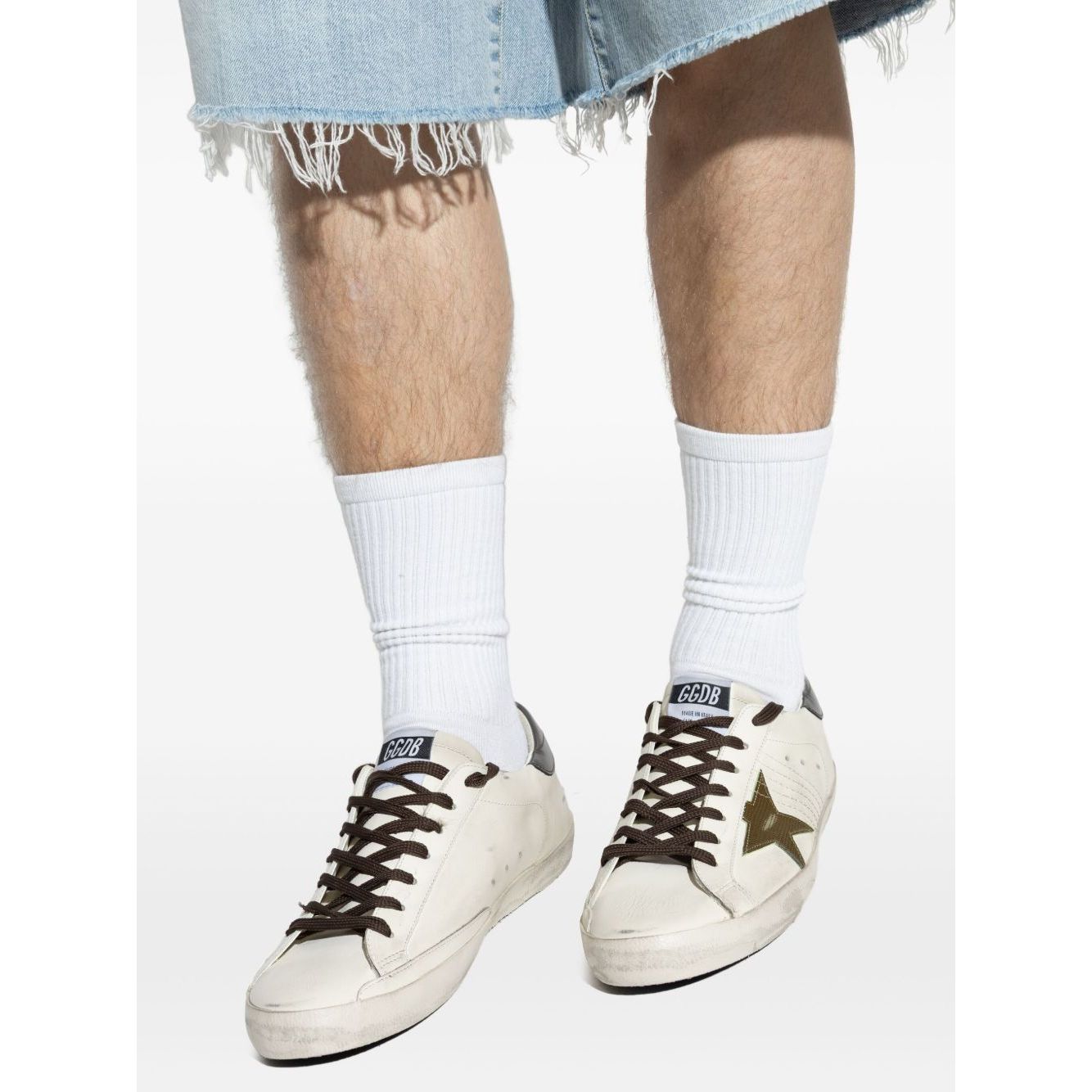 Golden Goose Super-Star in nappa leather with leather star and leather heel tab Sneakers