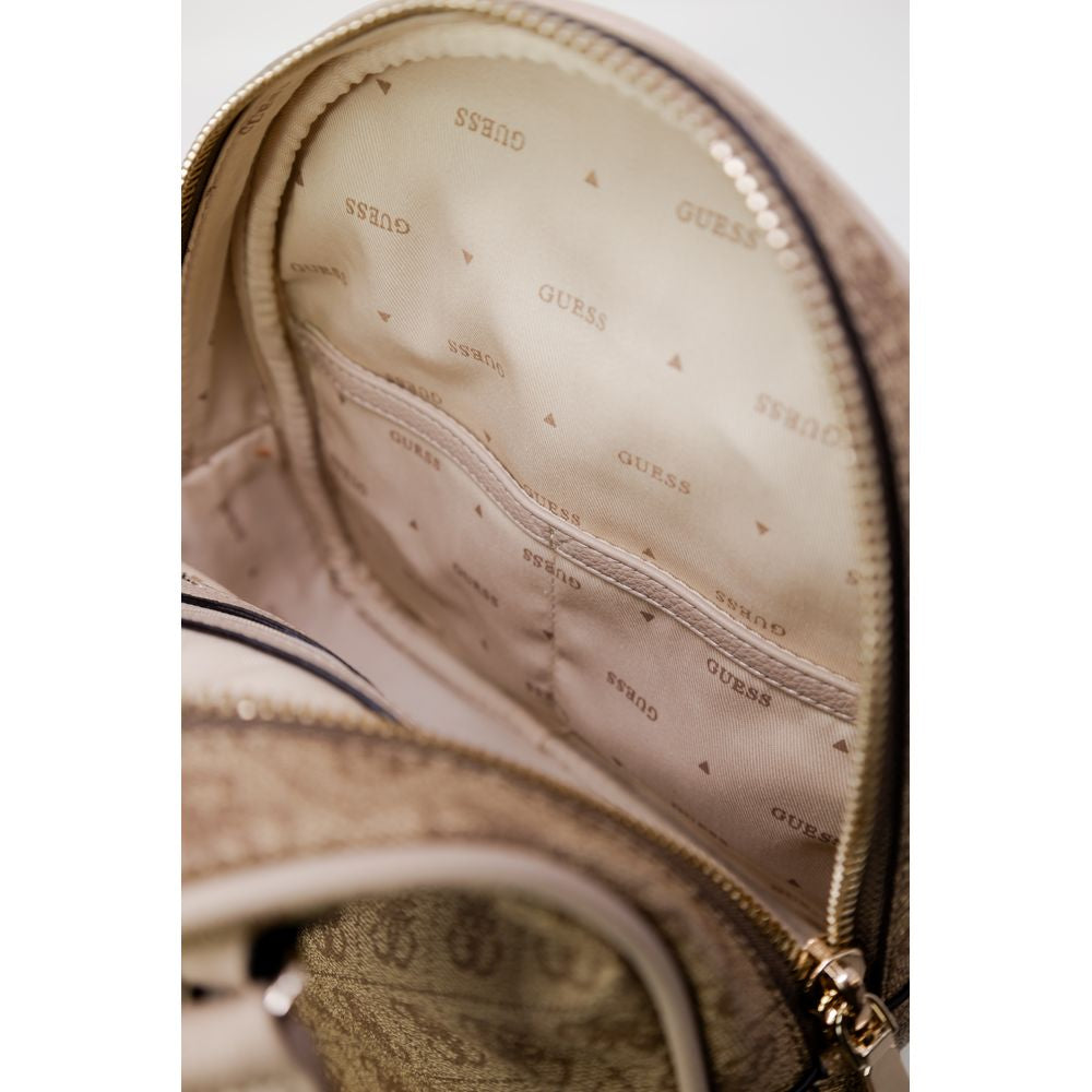 Front view with bag zipped and handles upright.