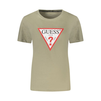 Guess Jeans Green Cotton Women T-Shirt