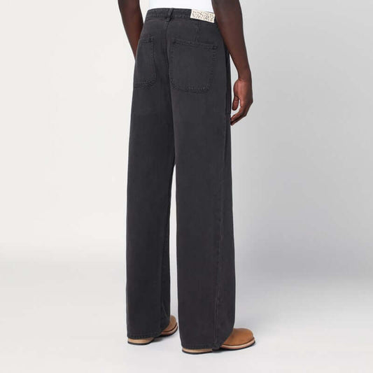 Basketcase Gallery Wide-leg Vintage Black denim pants HENCHFDE/Q_BASKG-VB_310