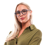 Hally & Son Blue Unisex Glasses Frame