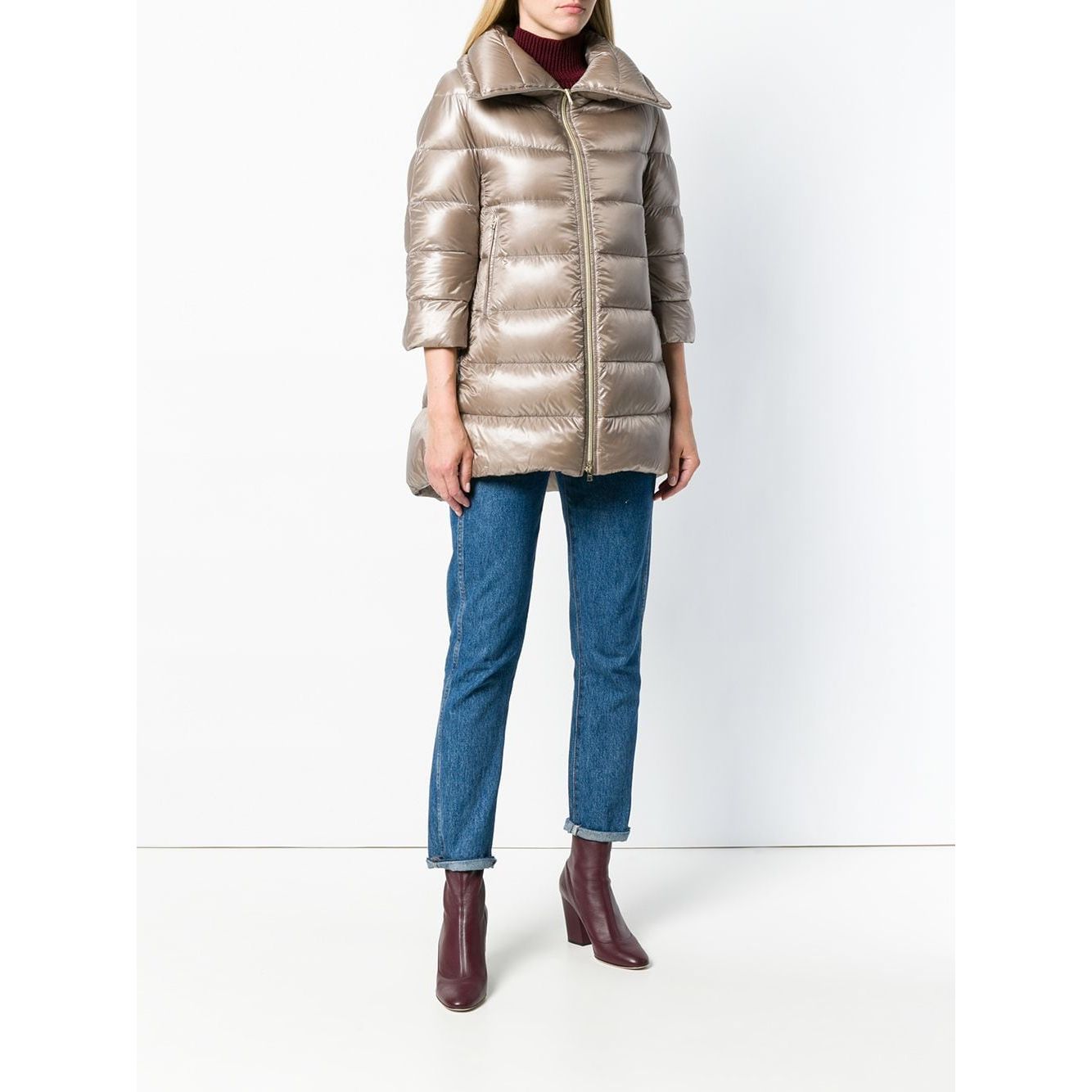 Herno Coats Dove Grey Jackets