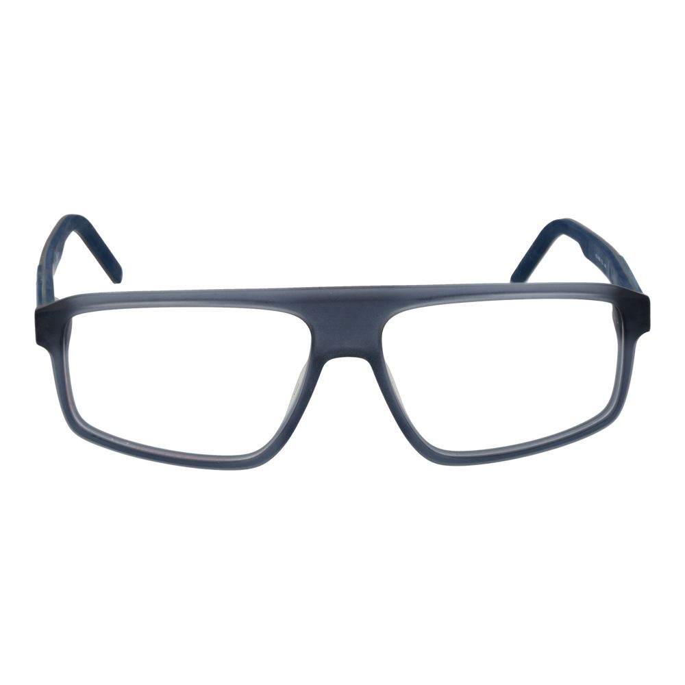 Hugo Boss Blue Acetate Glasses (Frames) for men in aviator style with blue full-rim design, demo lenses, and spring hinge, size 59-13-145.