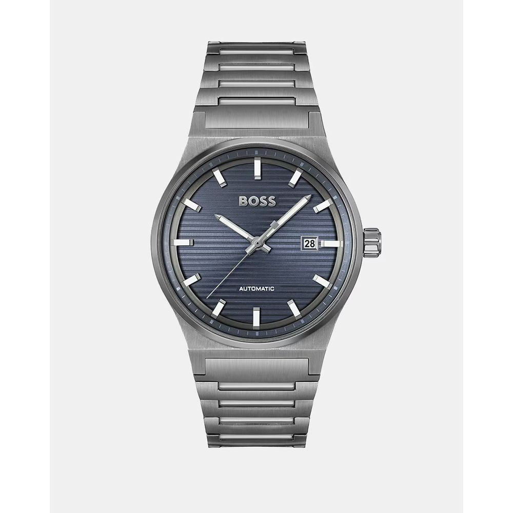 Hugo Boss Gray Stainless Steel Dress Watch