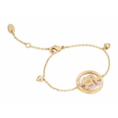 JUST CAVALLI JEWELS JEWELRY Mod. JCBR01203200 gold bracelet with decorative charm.