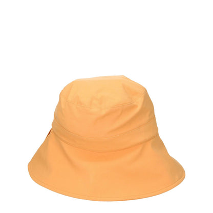 Jacquemus Orange Polyamide Bucket Hat with casual style in light orange. Made of 55% polyamide, 36% cotton, 9% elastane.