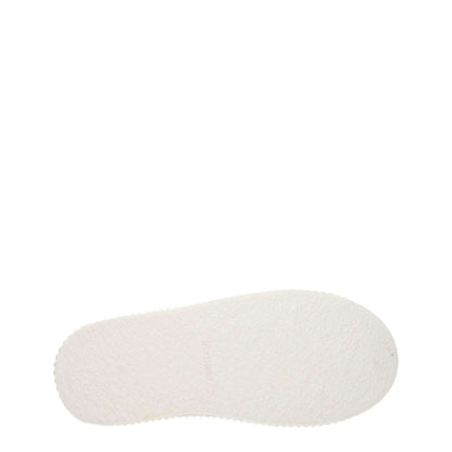 Sole of Jil Sander White Fabric Platform Sneakers showing rubber texture.