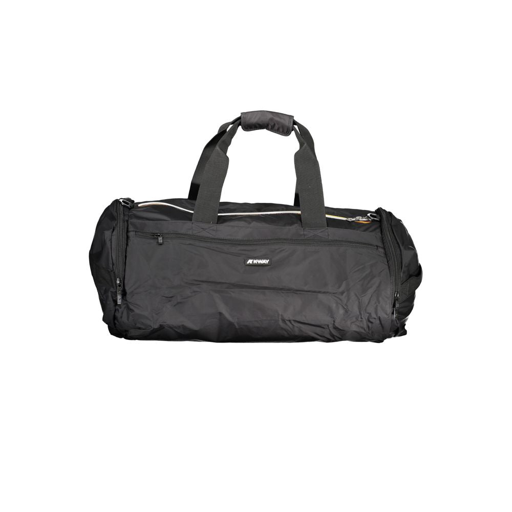 K-WAY Black Polyamide Luggage And Travel bag with shoulder handles, adjustable strap, external and internal pockets