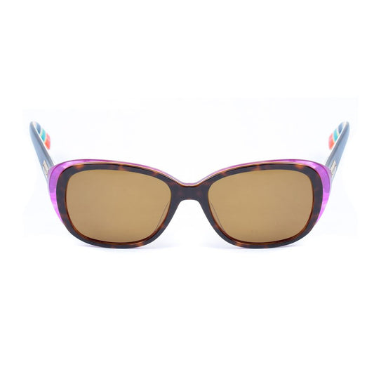 Kate Spade Purple Acetate Sunglasses with brown polarized lenses and colorful temples, perfect for women fashion and eye protection.