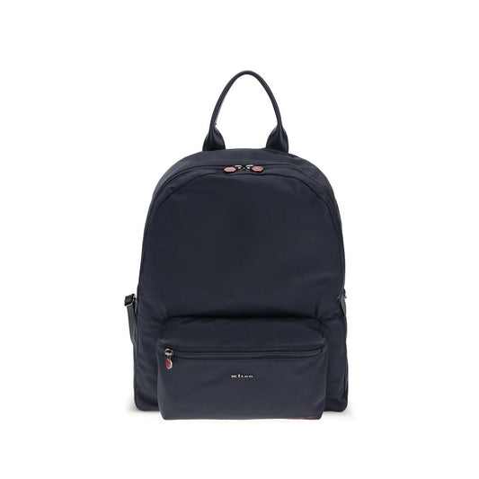 Kiton Blue Nylon Backpack 1728,72470364320,Backpacks - Bags,Bags,Blue,Kiton,Men,New with tags