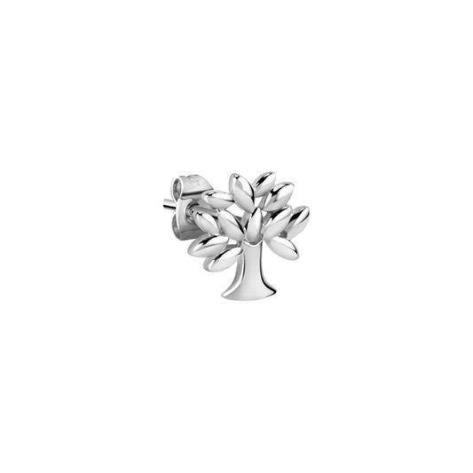 Silver tree stud earring from LA PETITE STORY JEWELRY Mod. LPS02ARQ09 collection.