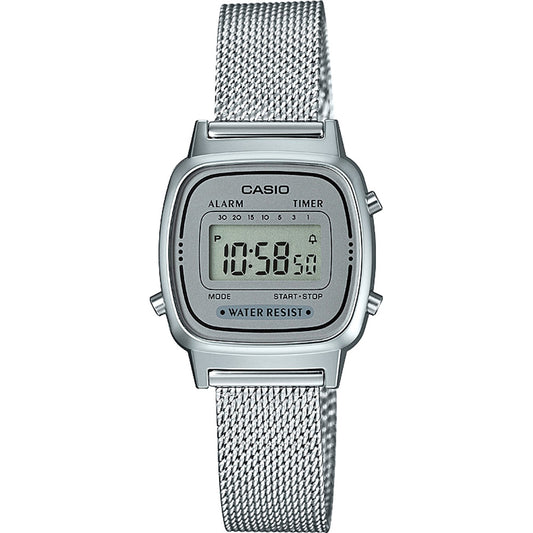 CASIO VINTAGE Mod. ICONIC MINI STEEL SILVER MESH WATCHES
