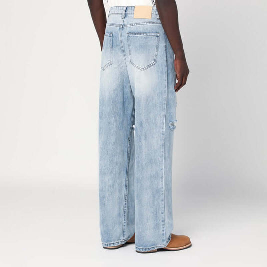 Basketcase Gallery Light blue washed jeans with rips LAXDCO/Q_BASKG-LB_310