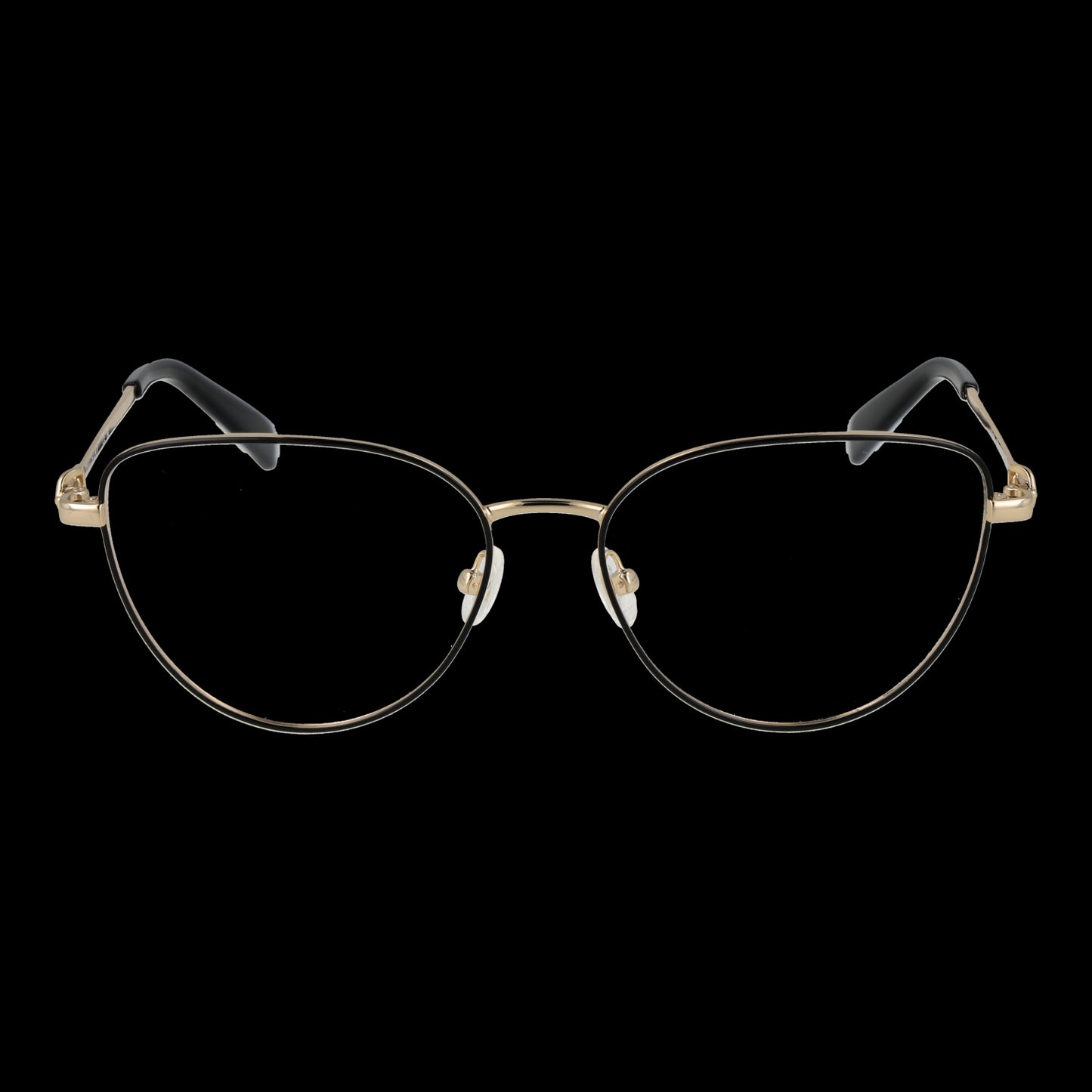 LONGCHAMP MOD. LO2158 54728 eyeglasses for ladies, front view against black background, elegant design, lightweight frame.