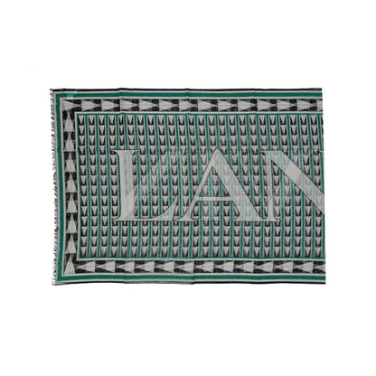Lanvin Green Wool Scarf