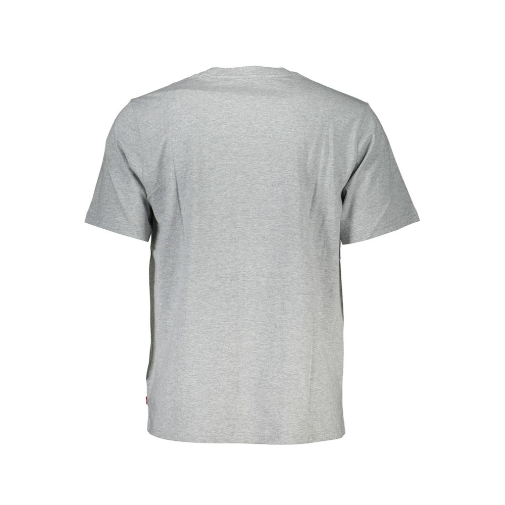 Back view of Levi's Brown Cotton Men's T-Shirt showcasing crew neck and short sleeves.
