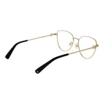 Longchamp Black Women Glasses Frame, full-rim black metal, butterfly style, demo plastic lenses, size 54-16-140.