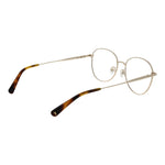 Longchamp Gold Women Glasses Frame in metal full-rim style with demo lenses, 54mm width, 140mm temple length, and spring hinges.
