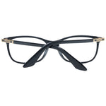 Longines Black Women Glasses Frame with full-rim plastic design, square style, and demo lenses.