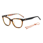 M Missoni Brown Acetate Frames with colorful temple design