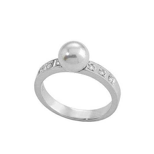 MAJORICA JEWELRY Mod. 12563.01.2.913.010.1 ring with pearl and gemstone accents