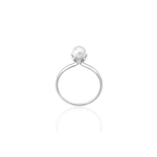 MAJORICA JEWELRY Mod. 16343.01.2.915.010.1 elegant pearl ring on silver band