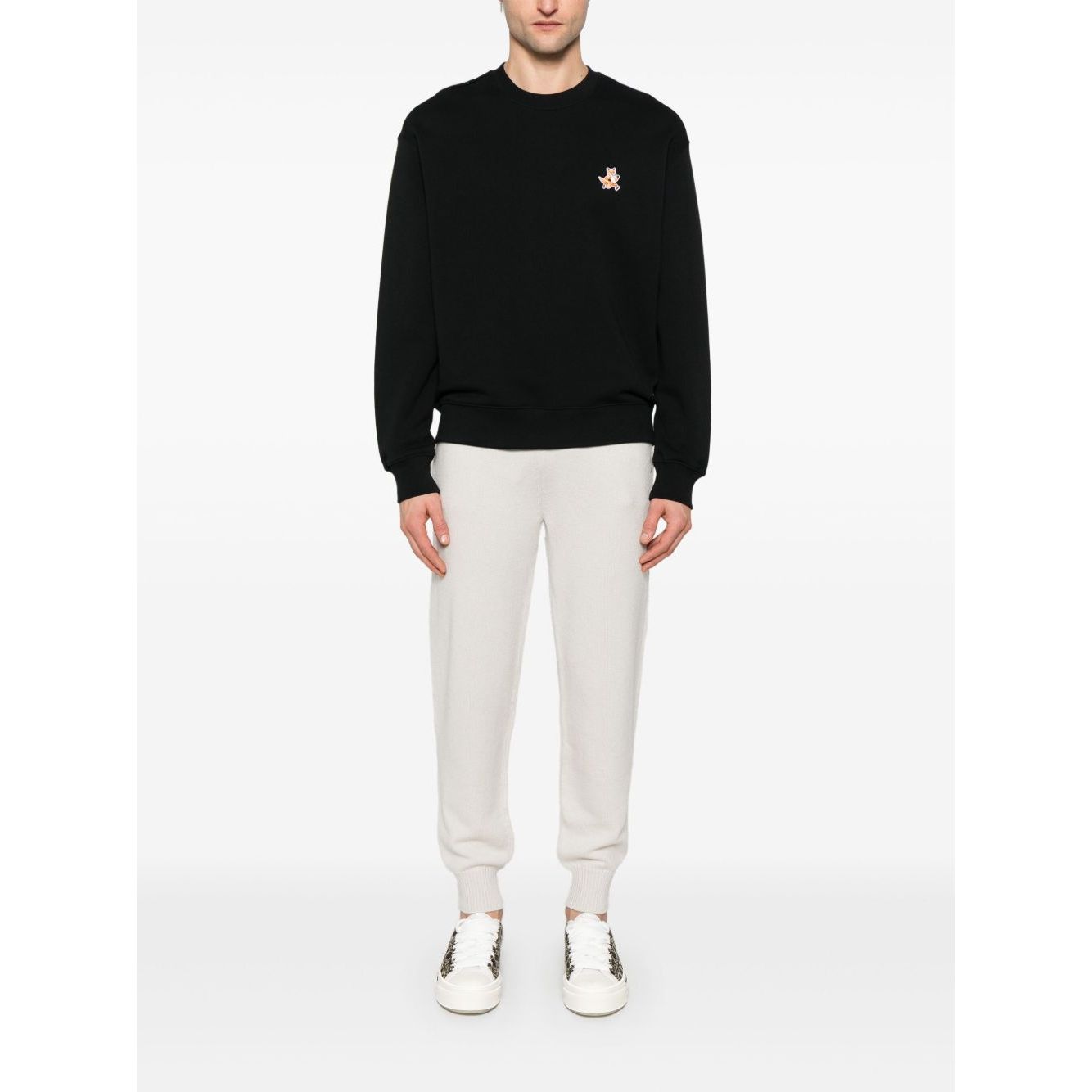 Maison Kitsuné Maison Kitsune speedy fox patch comfort sweatshirt