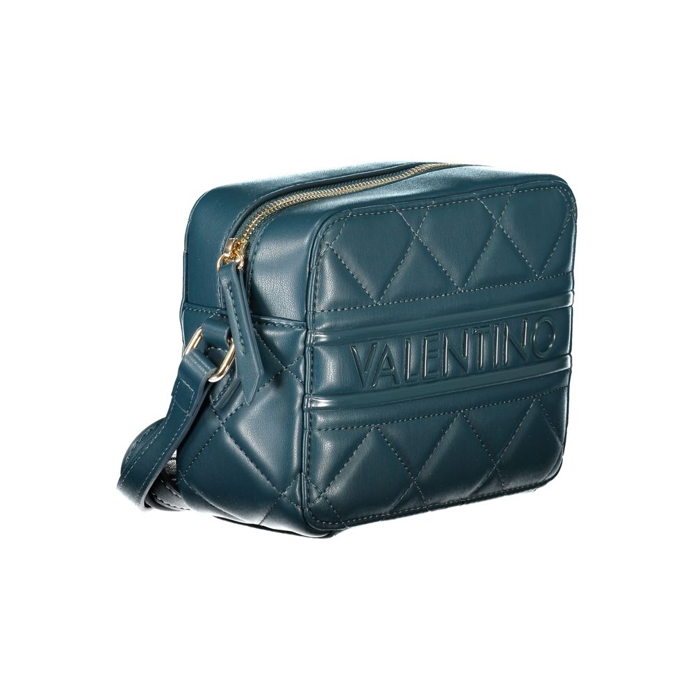 Mario Valentino Green Polyethylene Women Handbag with adjustable strap and zip closure, featuring elegant design and spacious interior.