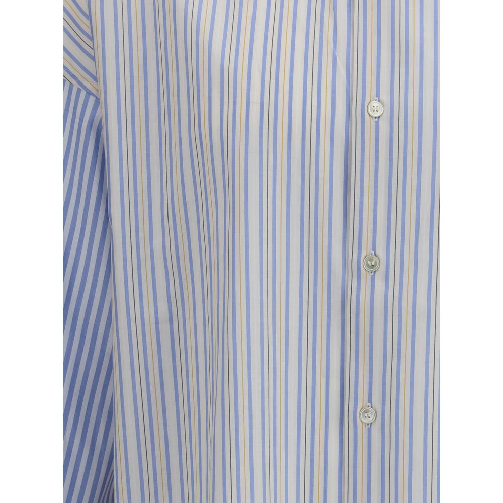 Marni Light Blue Cotton Pattern Shirt