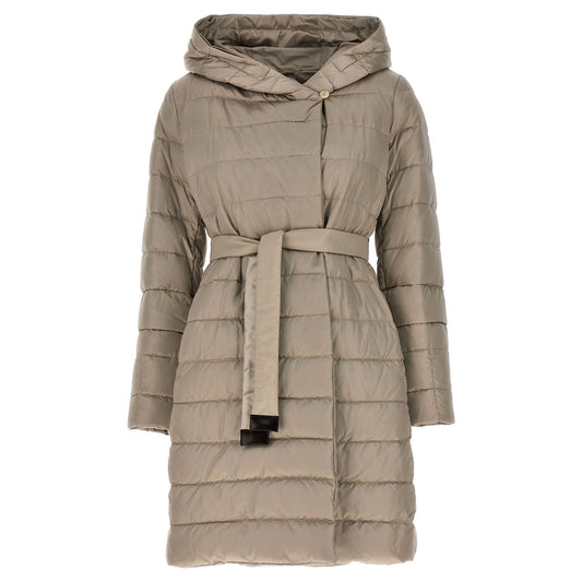 Max Mara Beige Polyamide Full-Length Jacket