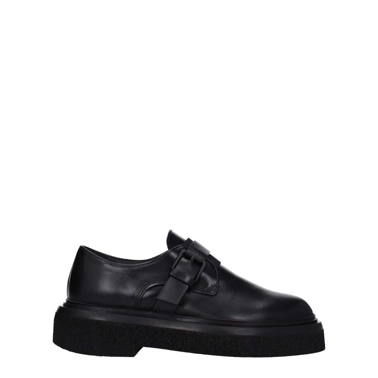Max Mara Black Leather Oxfords And Derbies
