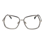 Max Mara Silver Women Glasses Frame, full-rim metal, square style, 55-17-140 size, silver shade, demo lenses.