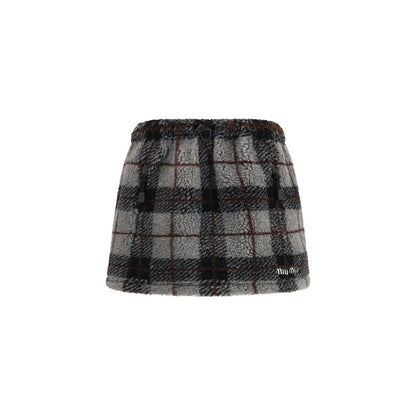 Miu Miu Multicolor Nylon Mini Skirt