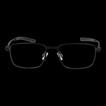 Gent's eyeglasses model NIKE MOD. NK6046 53001 with black frame, front view on a dark background.