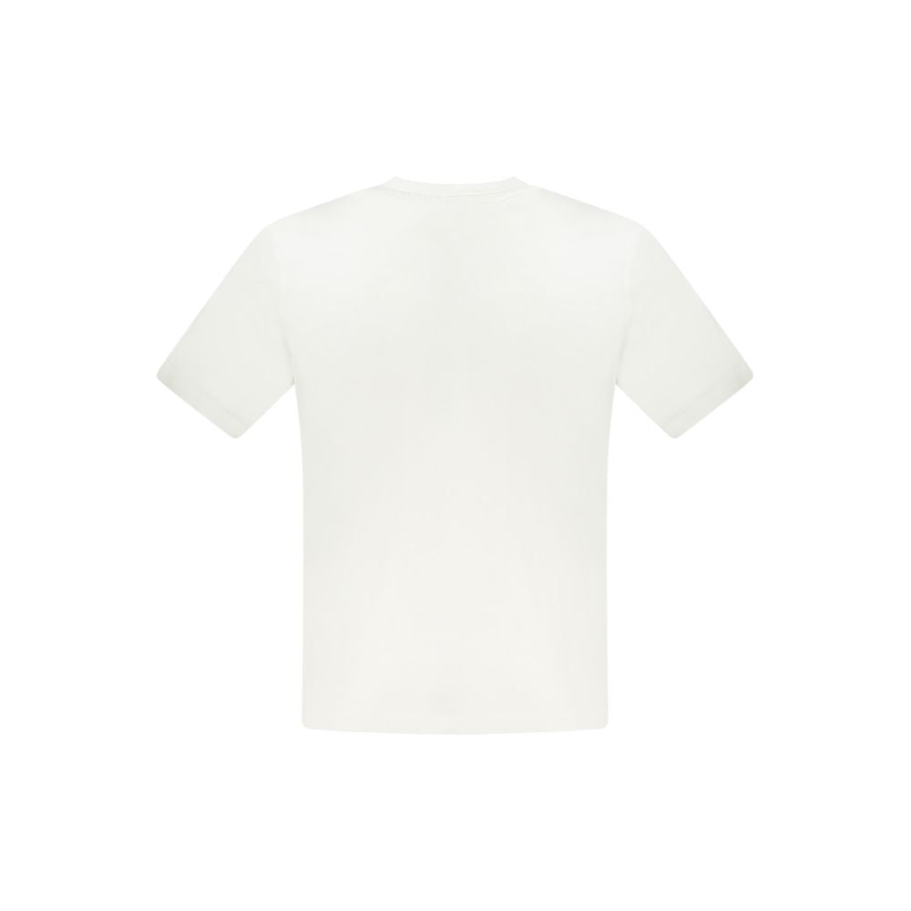 Rear view of North Sails White Cotton Mens TShirt featuring clean lines and subtle branding, suitable for casual occasions.