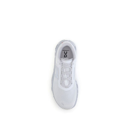 ON White Polyester Athletic Sneakers with lace-up closure and branded logo