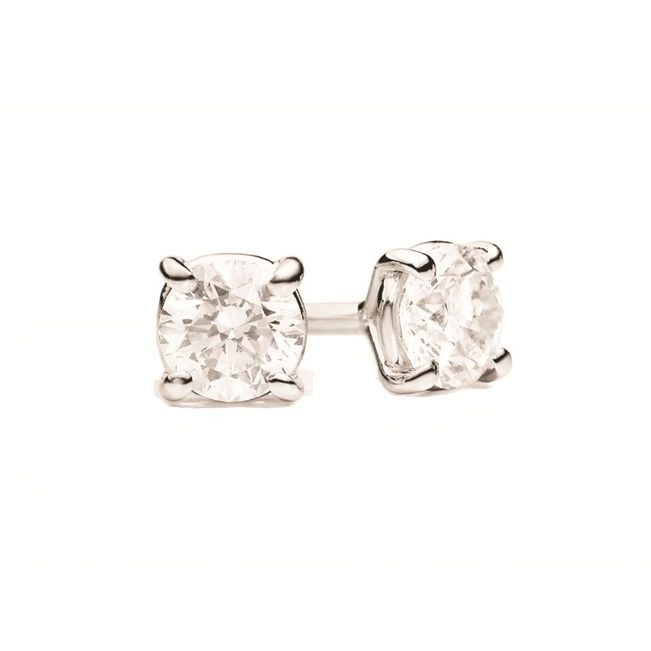 ORECCHINI RECARLO MOD. E29PX468_101 diamond stud earrings in white gold setting
