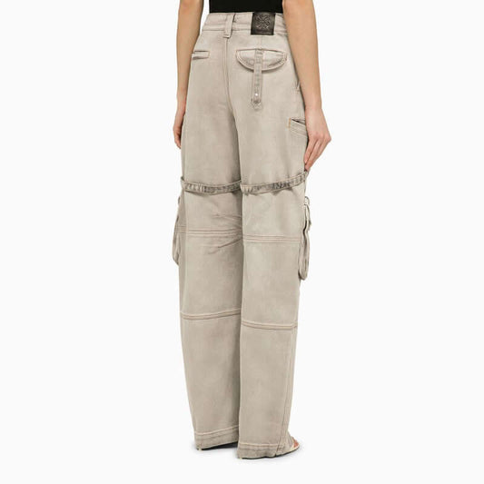 Off White Off-White™ Oversized cargo jeans in burnt denim OWYB018S24DEN001/O_OFFW-3600_311