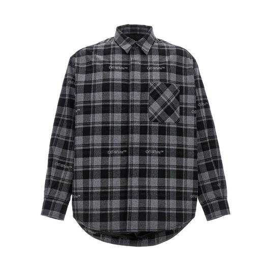 Off-White Gray Cotton Shell Jacket