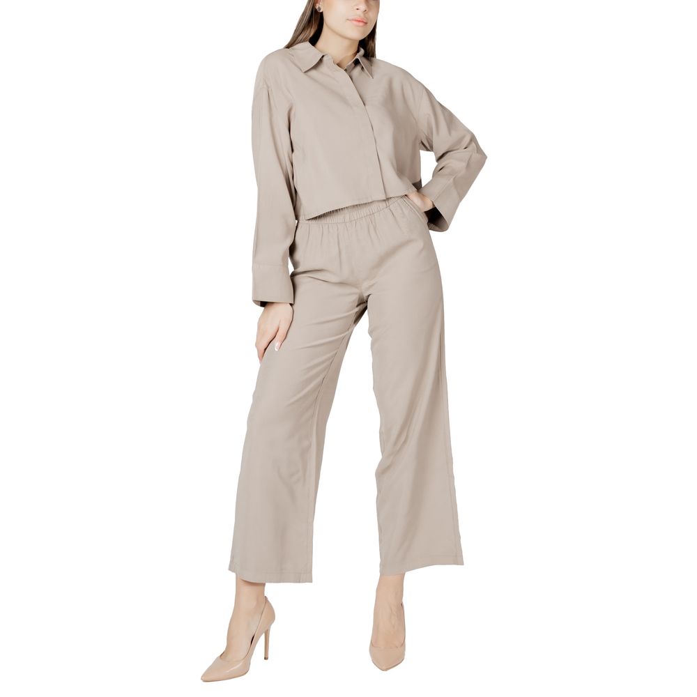 Only Beige Viscose Blouse