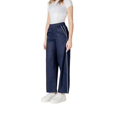 Only Blue Cotton Casual Pants