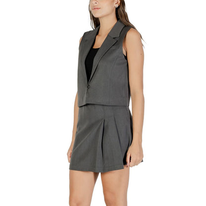 Only Gray Recycled Polyester Waistcoat 1728,71956299936,Clothing,Gray,IT38|XS,New with tags,Only,Suits & Blazers - Clothing,Waistcoats - Suits & Blazers - Clothing,Women