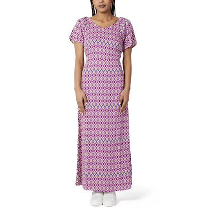 Only Multicolor Viscose Casual Dress 1728,67400106144,Casual - Dresses - Clothing,Clothing,Dresses - Clothing,Long - Dresses - Clothing,Multicolor,New with tags,Only,Pattern - Dresses - Clothing,S,Women