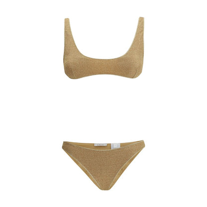 Oséree Gold Polyamide Bikini 1728,72470364320,Bikinis - Swimwear - Clothing,Clothing,Gold,M,New with tags,Oséree,S,Swimwear - Clothing,Women