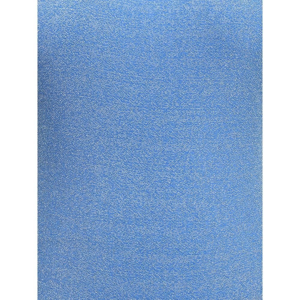 Close-up view of blue lamé fabric used in Oséree Lumière Sporty One Piece Swimsuit reflecting light with elegance.