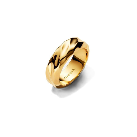 PANDORA JEWELRY Mod. RIPPLED WIDE BAND RING