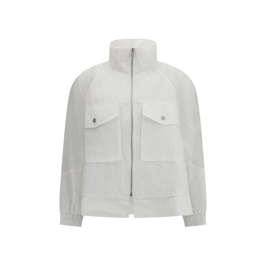 PINKO White Polyester Shell Jacket