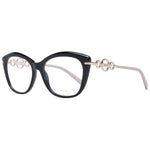 Stylish lady's eyewear PUCCI MOD. EP5163 55001 with black frame and elegant gold detailing.