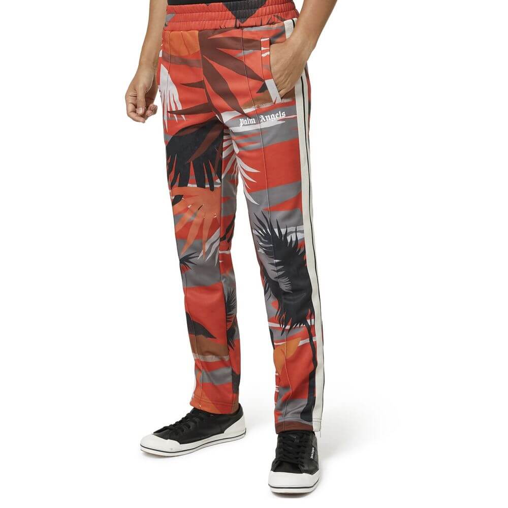 Palm Angels Red Polyester Joggers (Workout Pants)