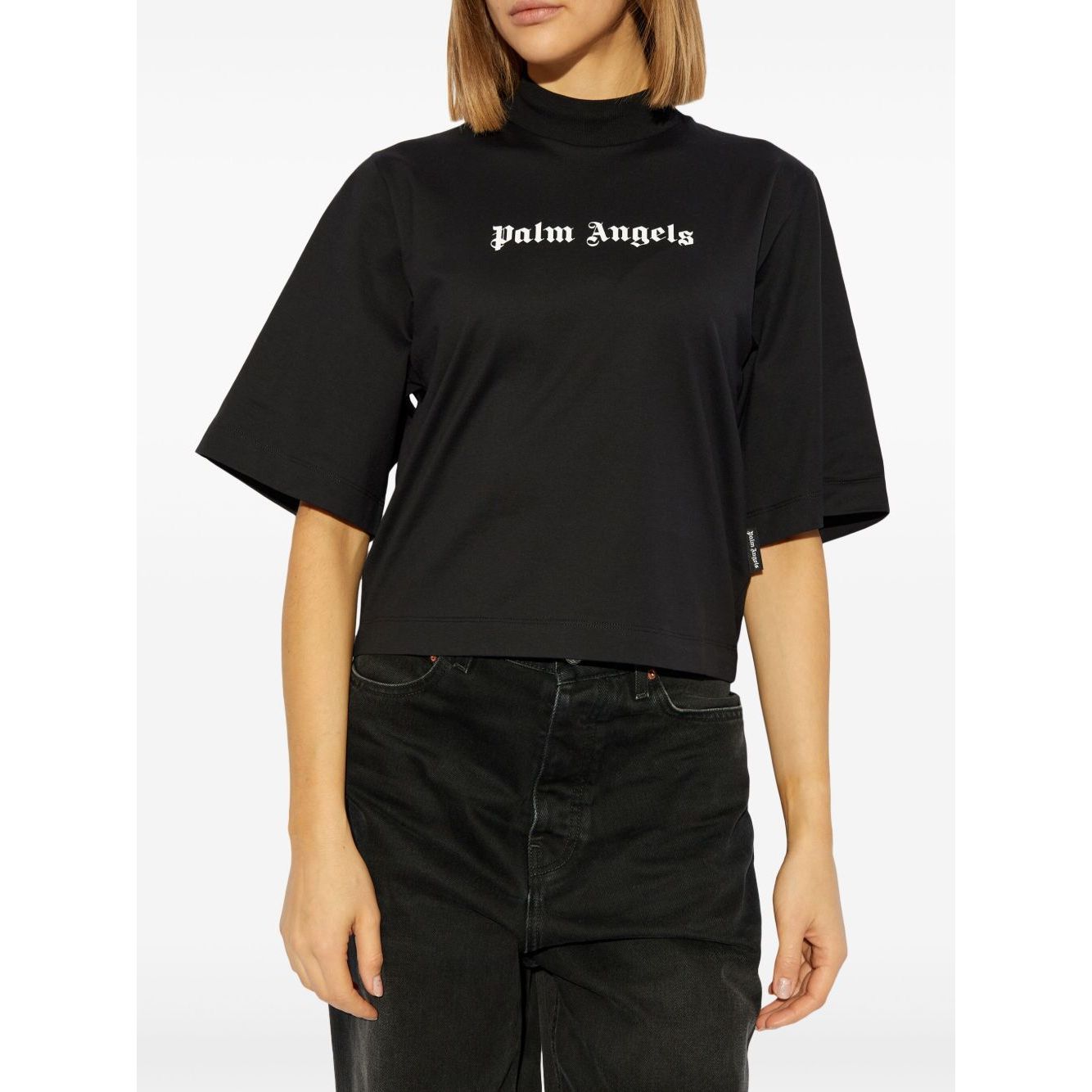 Palm Angels crop T-shirt with logo